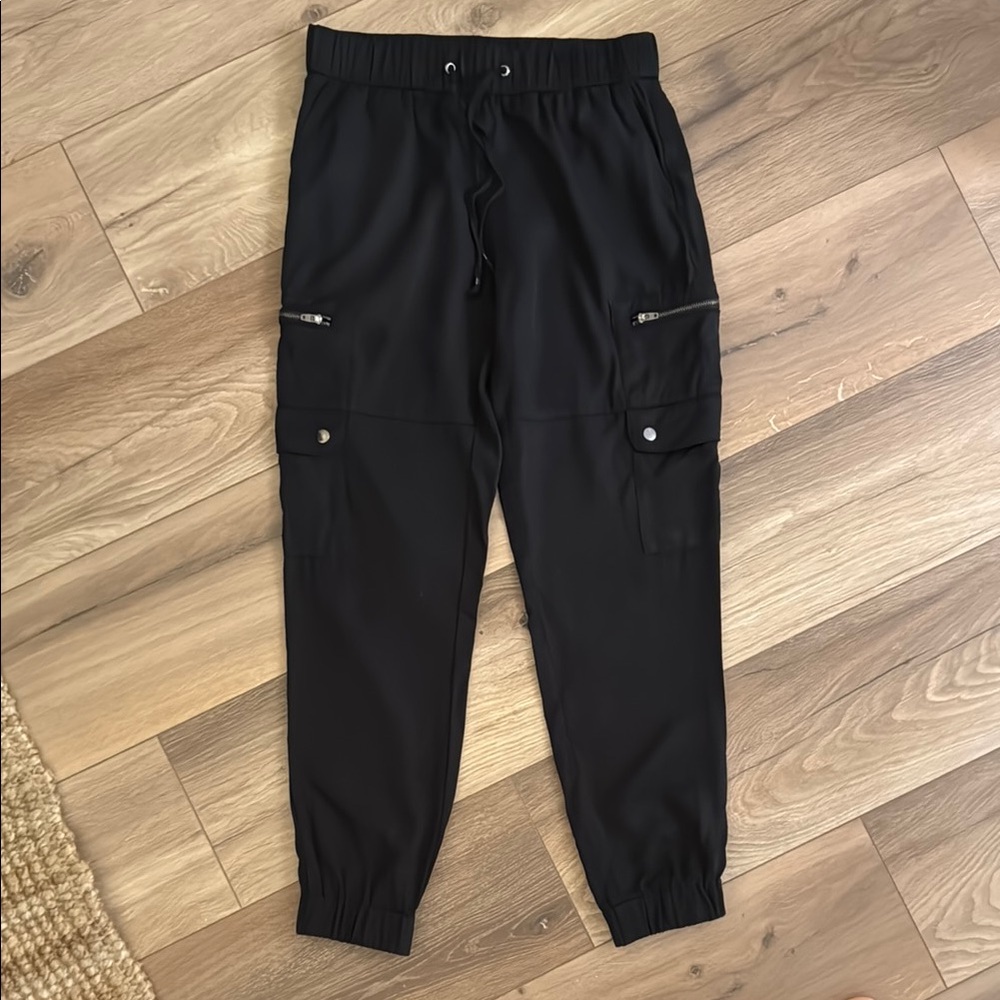 Banana Republic Black Track Pants with Jogger Style